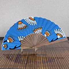 【SALE】アフリカ布　扇子