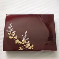玉虫塗 17×23×5 蓋付きの箱 未使用品