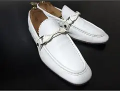 美品 ルイヴィトン ローファー革靴ソフトレザー LOUISVUITTON 6.5