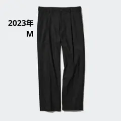 UNIQLO　ユニクロ　タックワイドパンツ　M ブラック