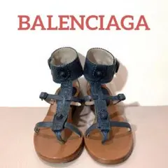 BALENCIAGA バレンシアガ サンダル ネイビー レディース35サイズ