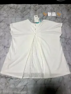 #新品✨未使用✨優美な✨DRESKIPホワイト レースインサート Tシャツ