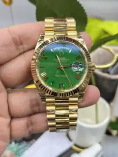 ROLEX デイトナ 自動巻き 腕時計 グリーン