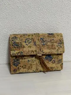 未使用jie花柄コルクカードケースな日本製