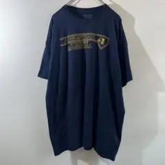 T-348 GILDAN プリント Tシャツ ネイビー XL
