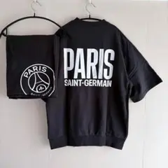 新品 パリサンジェルマンロゴ セットアップ PSG 墨黒 L