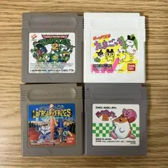 ゲームボーイ　ソフト　4本　カービィ　タートルズ たまごっち　任天堂　GB