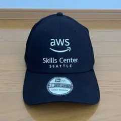 美品✨ニューエラ Amazon アマゾン aws キャップ 企業ロゴ 帽子 黒