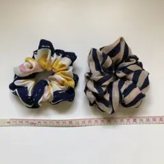 mikko様　リクエストおまとめ　シュシュ　ヘアゴム　ボーダー　迷彩柄　セット