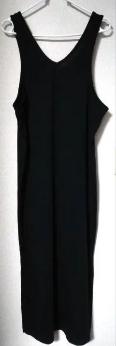 GORGE ブラックノースリーブロングワンピース M