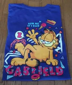 ガーフィールド　Tシャツ　紫　パープル