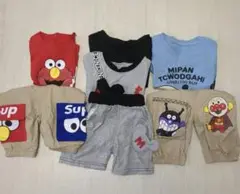 エルモ　ミッキー アンパンマン　ベビー服セット