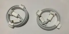 未使用品　純正 iPhone タイプC-lightning コード　2本セット
