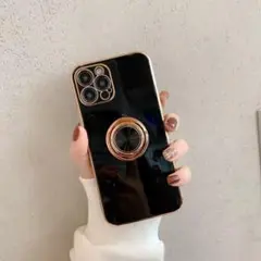 iphone14pro ブラックTPUリングケース