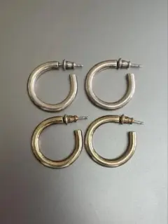 定価40350円 フープピアス silver925 刻印有り 4個セット