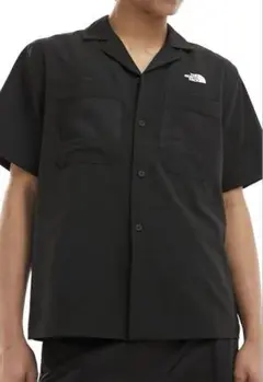 The North Face ブラック 半袖 開襟 メッシュ ポケット