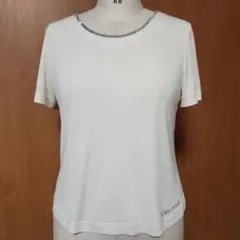 LEONARD FASHION 半袖 カットソー アイボリー L