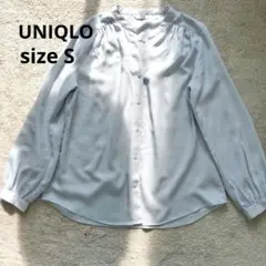 極美品【UNIQLO】レーヨンブラウス Sサイズ　オフィスカジュアル