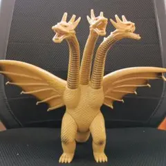K9 バンダイ キングギドラ ゴールド 1984年製　ソフビ ゴジラ フィギュア BANDAI ソフビ【訳あり☆お買い得】 キングギドラ1984(ゴールド