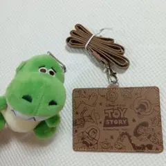 トイストーリー　レックス　ぬいぐるみキーホルダー