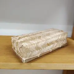 竹かご　小物入れ　おにぎり等の弁当箱にも
