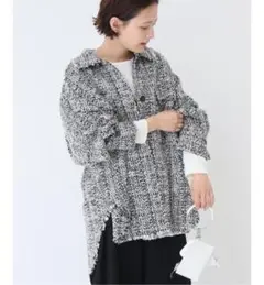 美品 定価2.9万円 スピックアンドスパン オーバーサイズ ツイード ブルゾン