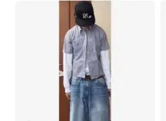 短丈 半袖シャツ 00s city boy ギンガムチェック ボックスシルエット