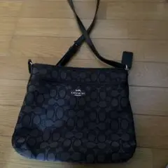 COACH ブラック ショルダーバッグ