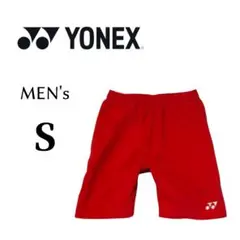 メンズSサイズ YONEX ヨネックス ショートパンツ 赤色