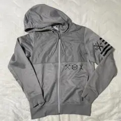 Reebok フルジップ グレー パーカー