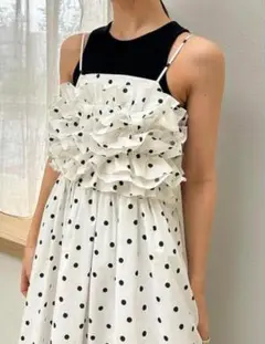 最終価格【美品】snidel スナイデル タンクセットフリルキャミワンピース