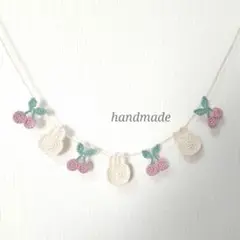 うさぎとさくらんぼのガーランド ハンドメイド No.877