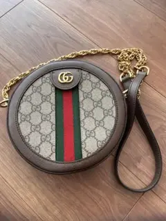 GUCCI グッチ ミニ バックパック ブラウン オフィディア シェリーライン