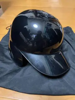 ミズノ 軟式野球　ヘルメット 片耳 左打者用 Mサイズ　ブラック(艶あり)