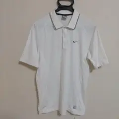 NIKE FITDRY ホワイト 半袖ポロシャツ M