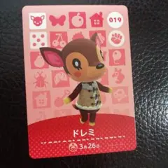 あつまれどうぶつの森　amiiboカード　ドレミ　アミーボ　switch