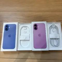 iPhone 16 128GB 空箱 ピンク　ウルトラマリン