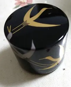 ◆山田平安堂◆　漆器ペーパーウェイト　黒鶴　新品！！