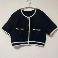 グレイル　バイカラーデザインブラウス　M