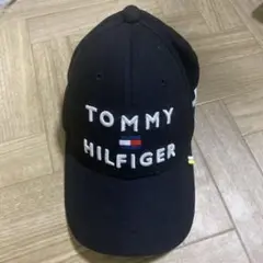 WT164 TOMMY HILFIGER キャップ ブラック 古着