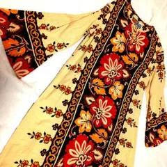Budo MUU MUU アロハHAWAII 花柄リゾートロングワンピース未使用