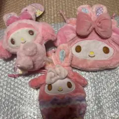 マイメロディ サンリオ 巾着 ポーチ ぬいぐるみ マスコット