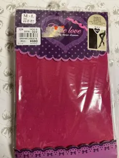 80デニールカラータイツショッキングピンクラメM〜Lサイズ新品未使用品L16
