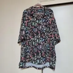 ゴースローキャラバン　総柄シャツ　サイズL
