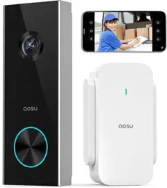 ★未開封★ aosu インターホン ワイヤレス 工事不要 充電式