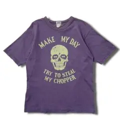 フリーホイーラーズ MAKE MY DAY Tシャツ 半袖 茄子紺