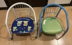 ベビーチェア2脚セット　マメチェアー　座ると音が鳴る椅子