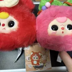 babythree巾着　ぬいぐるみ　ベイビースリー　バッジおまけ