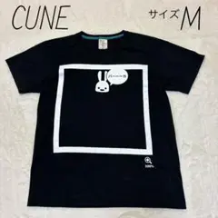 キューン　CUNE 半袖プリントTシャツ　サイズM ブラック