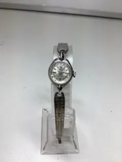 DEER シルバー アナログ 手巻き時計　稼動品